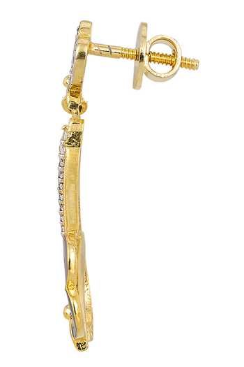 Sica Jewellery_Blue Crystals 925 Silver Agastyam Butterfly Drop Earrings _Online_at_Aza_Fashions