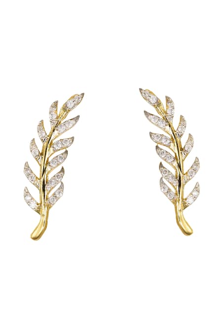 Sica Jewellery 925 Silver Leaf Earcuffs 