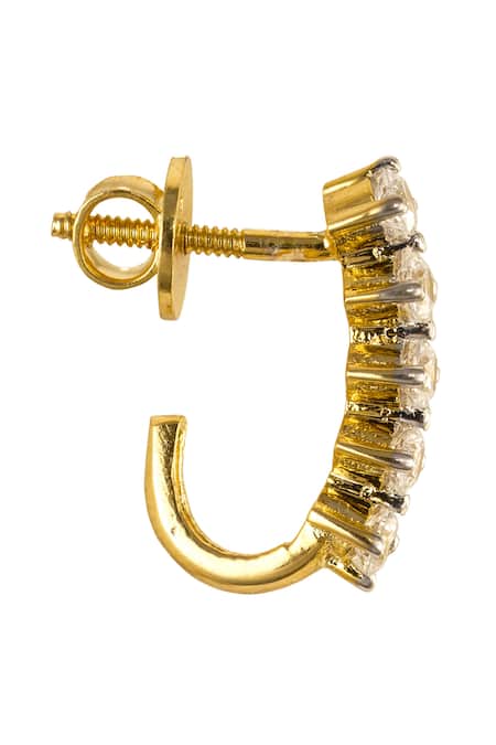 Sica Jewellery_White Stones 925 Silver Eva Embellished Earrings _Online_at_Aza_Fashions