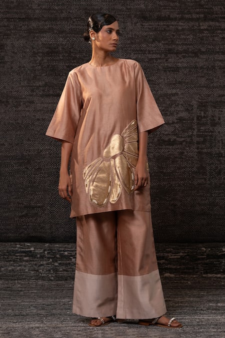 Eeda Floral Pattern Tunic With Palazzo 