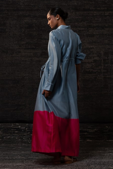 Eeda Floral Pattern Shirt Dress 