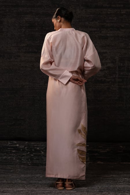 Eeda Chanderi Silk Jacket With Skirt 