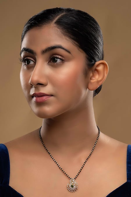 Sica Jewellery Green 925 Silver Treta Mangalsutra 