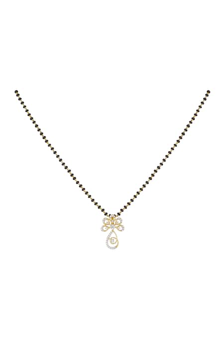 Shop Sica Jewellery White 925 Silver Sigru Mangalsutra at Aza Fashions Shop_Sica Jewellery_White 925 Silver Sigru Mangalsutra _at_Aza_Fashions