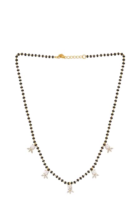 Sica Jewellery White 925 Silver Sumana Mangalsutra Online at Aza Fashions Sica Jewellery_White 925 Silver Sumana Mangalsutra _Online_at_Aza_Fashions