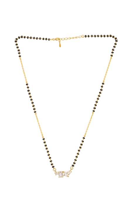 Sica Jewellery_White 925 Silver Vermira Mangalsutra _Online_at_Aza_Fashions