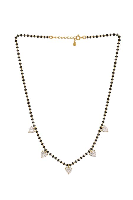 Sica Jewellery White 925 Silver Manohara Mangalsutra Online at Aza Fashions Sica Jewellery_White 925 Silver Manohara Mangalsutra _Online_at_Aza_Fashions