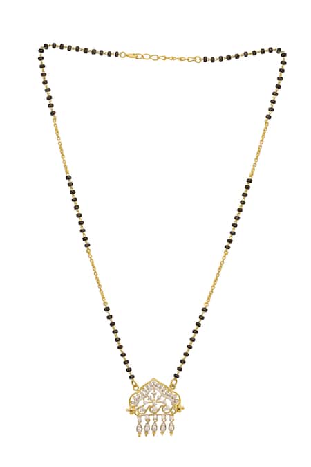 Sica Jewellery_White 925 Silver Rani Mangalsutra _Online_at_Aza_Fashions