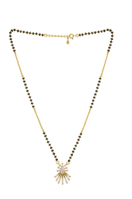 Sica Jewellery_White 925 Silver Sunshine Mangalsutra _Online_at_Aza_Fashions