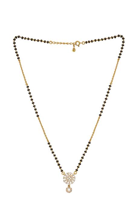 Sica Jewellery Gold Plated 925 Silver Aditya Mangalsutra Online at Aza Fashions Sica Jewellery_Gold Plated 925 Silver Aditya Mangalsutra _Online_at_Aza_Fashions