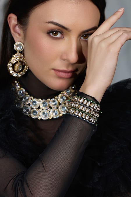 Joules By Radhika Crystal Stone Cascade Bracelet 