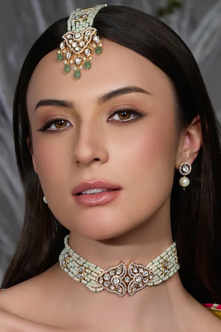 Joules By Radhika Regal Tranquility Jewel Embellished Necklace Set