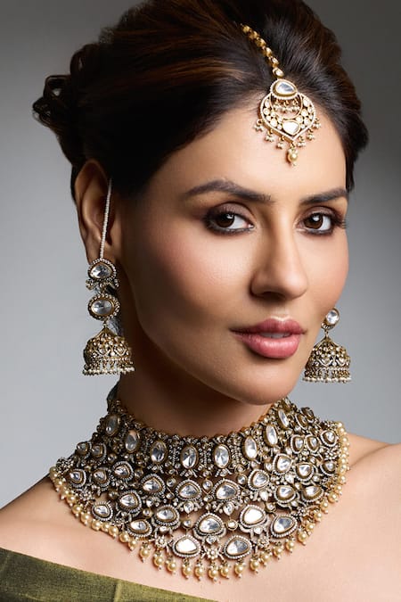 Joules By Radhika Sakura Sitara Embellished Necklace Set