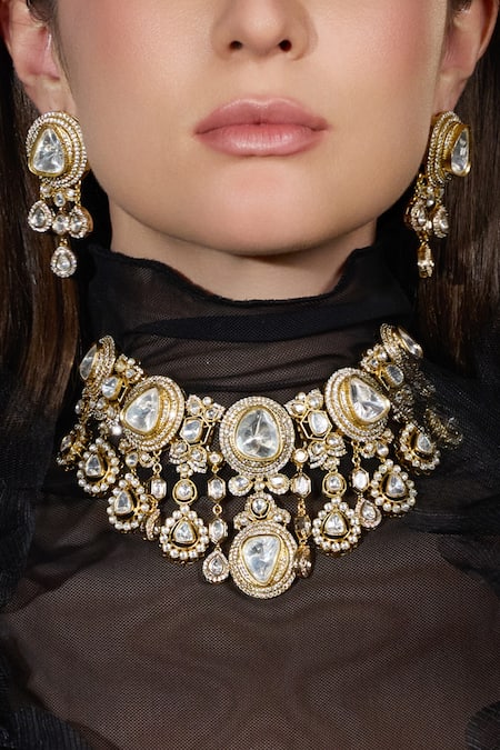 Joules By Radhika Sitaara Saaz Embellished Bridal Necklace Set 