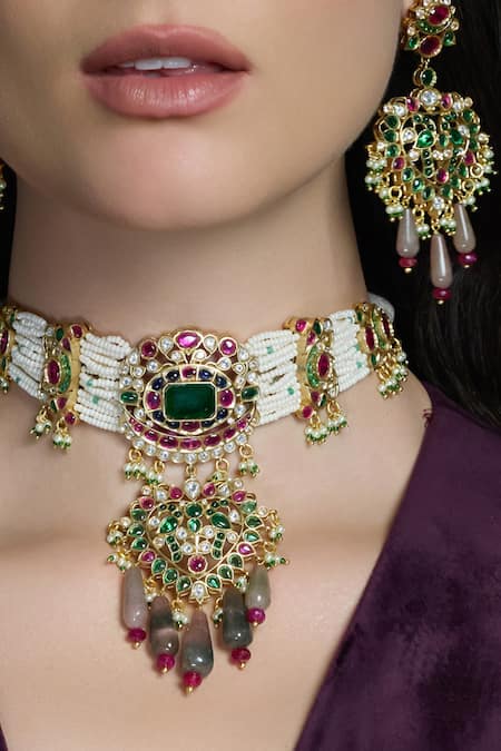 Joules By Radhika Riwaayat Rooh Kundan Choker Set 