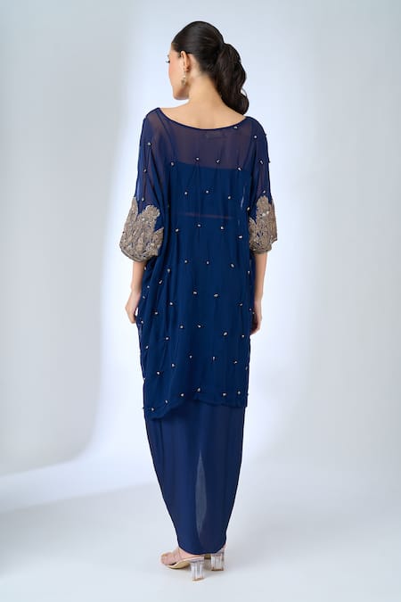 Samyukta Singhania Embroidered Cape & Dhoti Pant Set