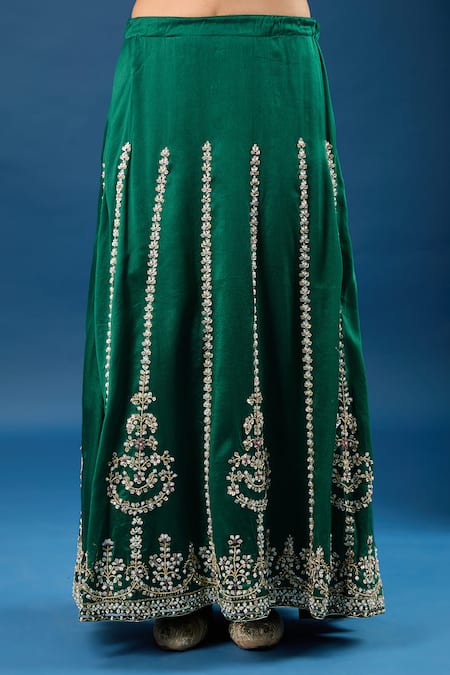 Shop Samyukta Singhania Yellow Chanderi Silk, Organza Sequins, Embroidery, Metallic Kurta And Lehenga Set Online at Aza Fashions Shop_Samyukta Singhania_Yellow Chanderi Silk, Organza Sequins, Embroidery, Metallic Kurta And Lehenga Set _Online_at_Aza_Fashions