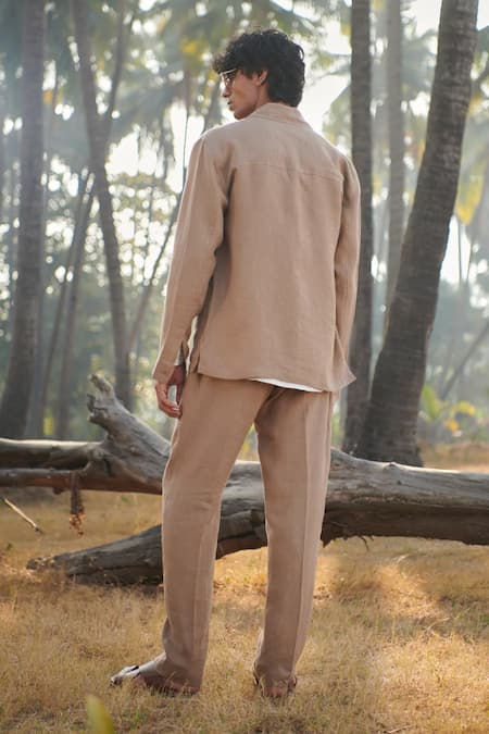 Saphed Mousse Linen Overshirt 