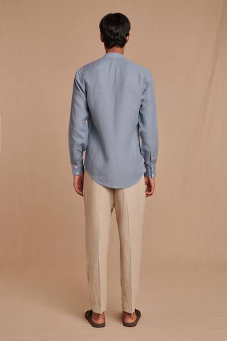 Saphed Band Collar Shirt 