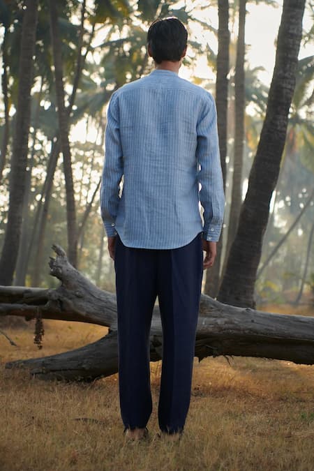 Saphed Band Collar Shirt 