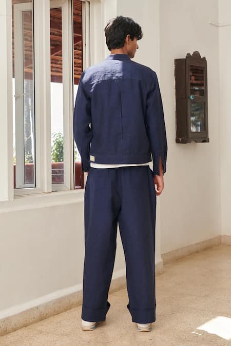 Saphed Linen Jacket & Pant Set 