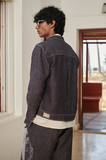 Saphed Linen Jacket & Joggers Set 