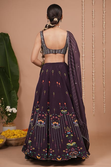 Ahi Clothing Floral Pattern Lehenga Set 