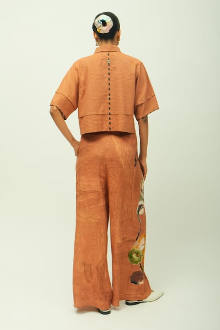 OFRIDA Mira Cropped Shirt & Pant Set 