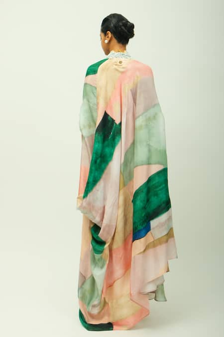 OFRIDA Azara  Hand Painted Print Kaftan 