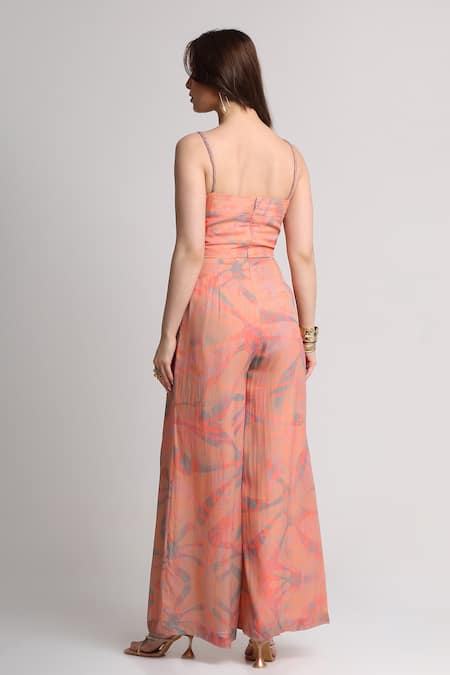 Koswi Abstract Print Jumpsuit 