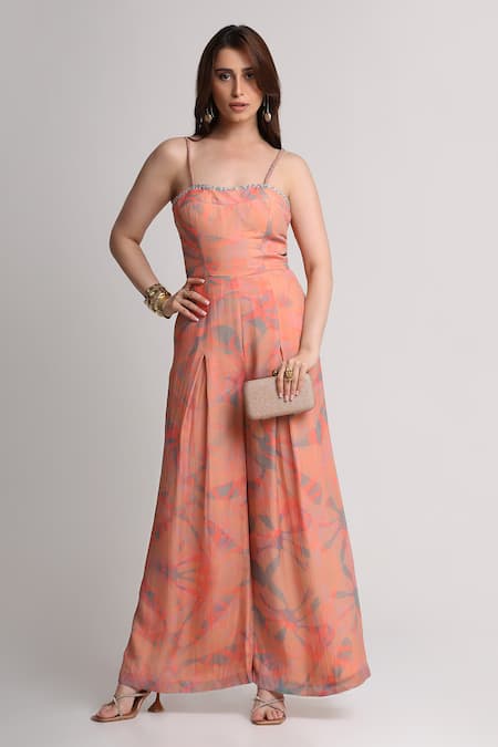 Koswi Abstract Print Jumpsuit 