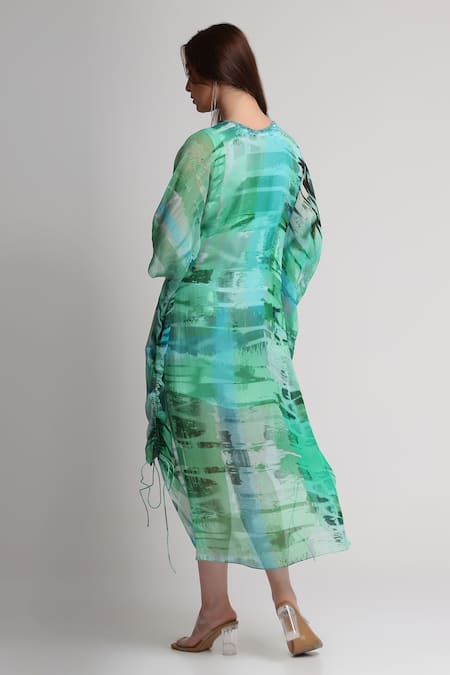 Koswi Geometric Print Kaftan 