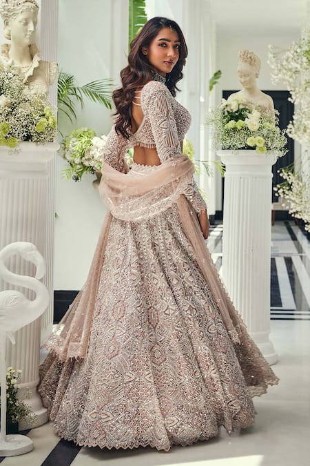 Isa By Dolly Wahal Crystal Embellished Bridal Lehenga Set 