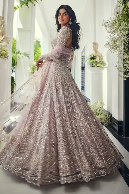 Isa By Dolly Wahal Luna Embroidered Lehenga Set 