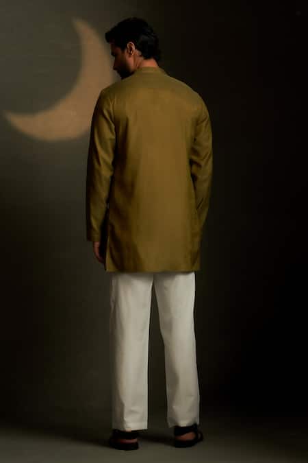 Charkhee Mul Chanderi Kurta With Pant 