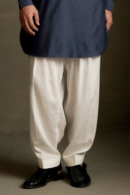 Charkhee Navy Chanderi, Voile, Poplin Embroidery Moon Pattern Bundi Kurta Set Online at Aza Fashions Charkhee_Navy Chanderi, Voile, Poplin Embroidery Moon Pattern Bundi Kurta Set _Online_at_Aza_Fashions