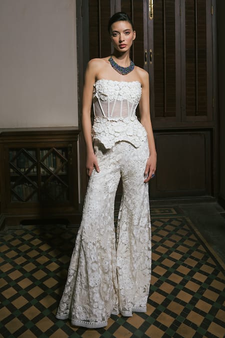 Mishru Mabel Embroidered Pant Set 