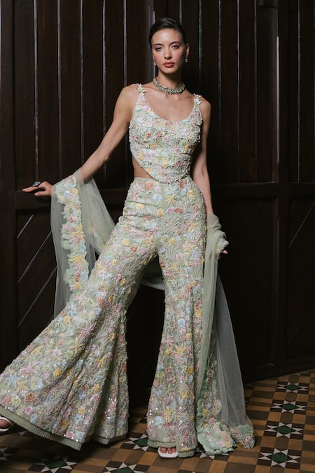 Mishru Kaia Embroidered Pant Set 