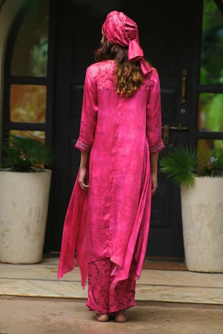 Myoho Tonal Print Kurta With Pant 