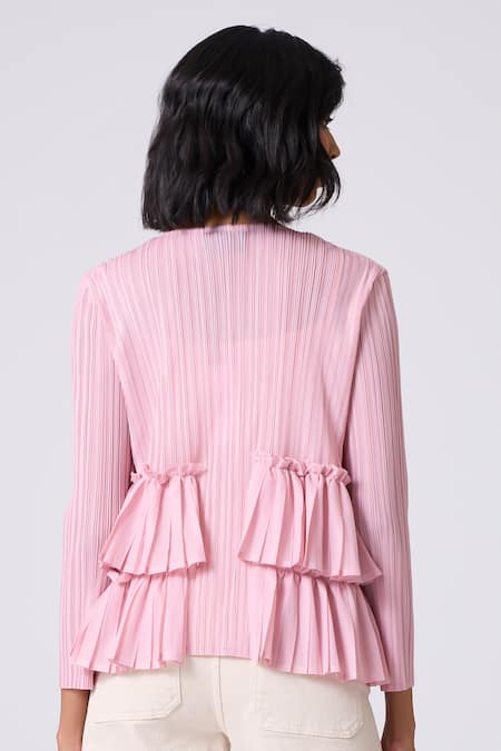 Scarlet Sage Tia Ruffle Top 