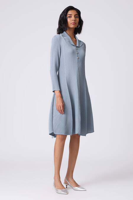 Shop_Scarlet Sage_Sky Blue Polyester Collared Iona Dress