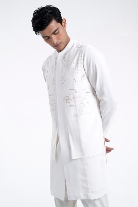 Dhruv Vaish Hybrid Embroidered Kurta Set 