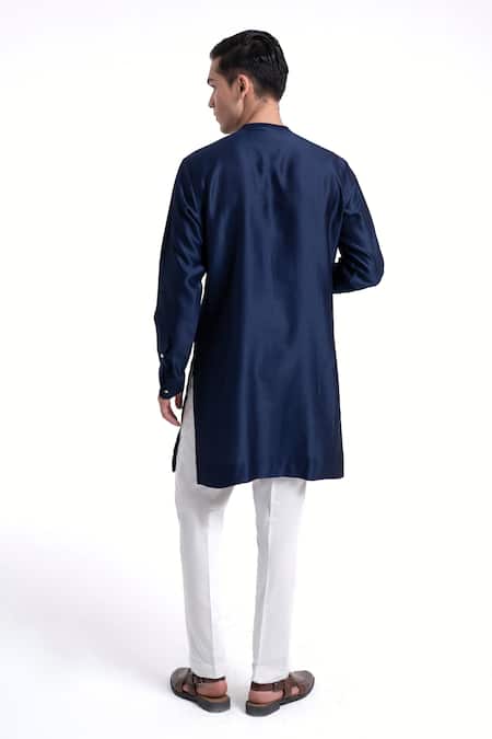 Dhruv Vaish Zari Work Layered Kurta Set 