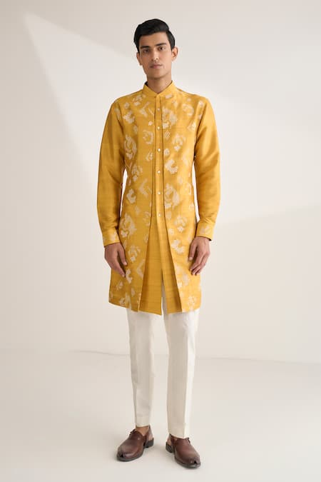 Dhruv Vaish Embroidered Contemporary Kurta Set 