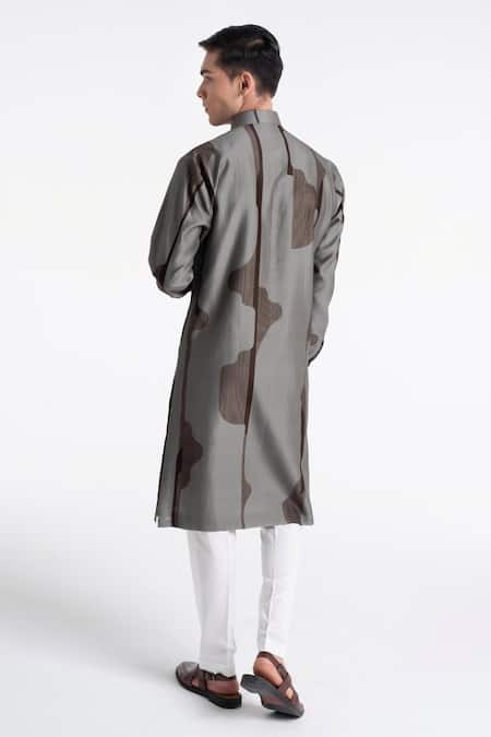 Dhruv Vaish Abstract Print Kurta Set 