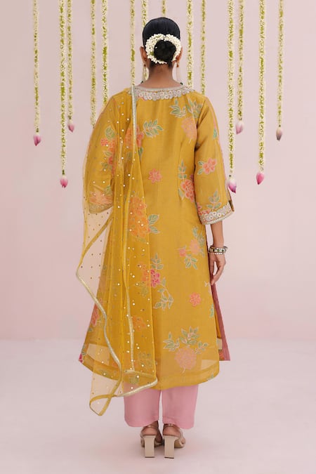 Myaara Floral Print Kurta Print Set 