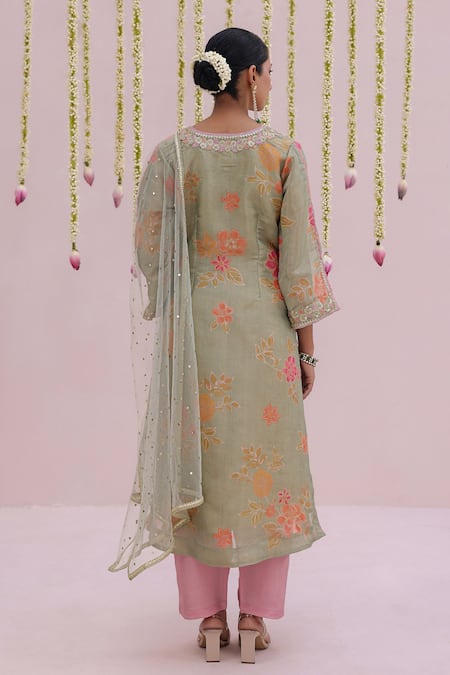 Myaara Flower Print Kurta Print Set 