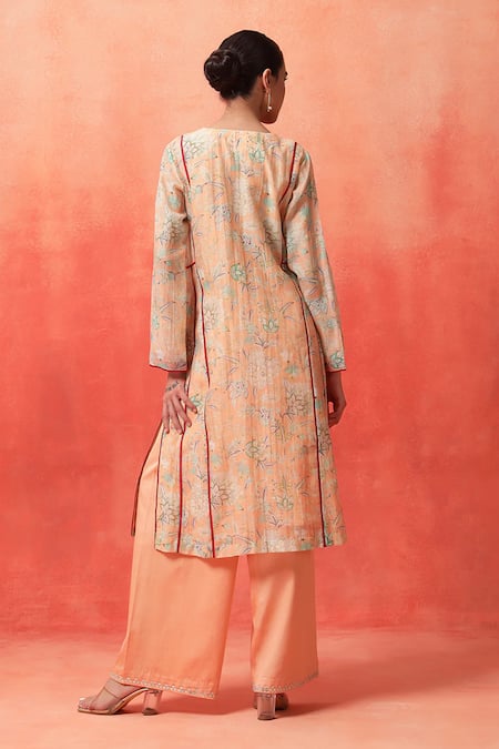Shetab Kazmi Panelled Kurta Pant Set 