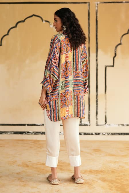 Rainas Camel Trail Tones Top & Pant Set 