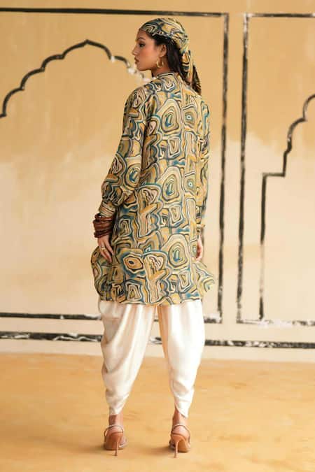 Rainas Nomad Nectar Top & Dhoti Pant Set 